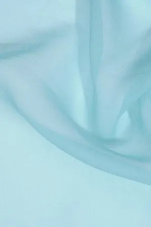 Aqua Sky Silk Georgette Fabric