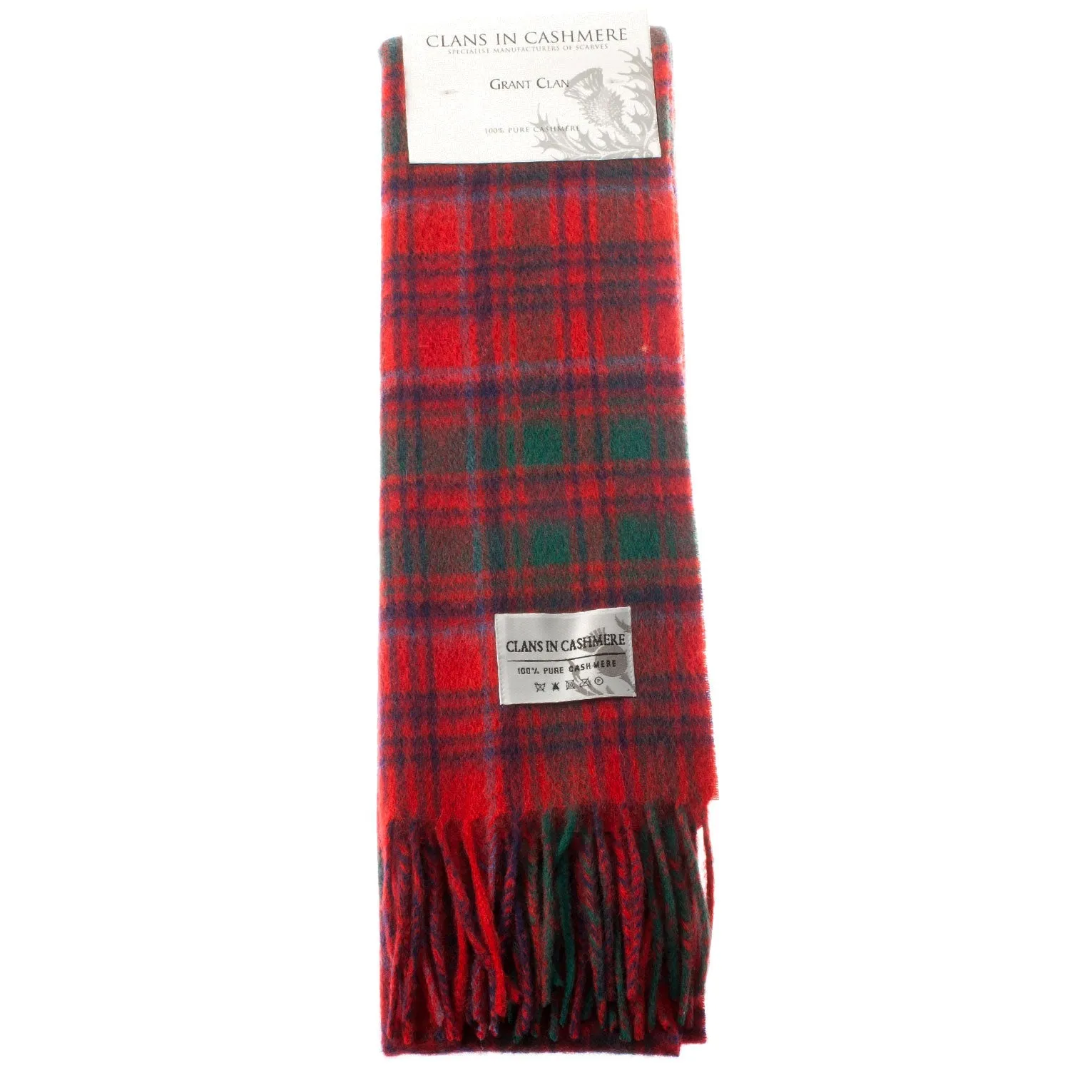 Cashmere Scottish Tartan Clan Scarf  Grant