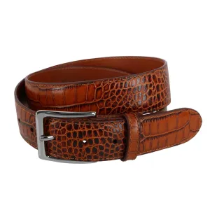 Chance 35mm Mock Mini-African Alligator Embossed Italian Leather Belt