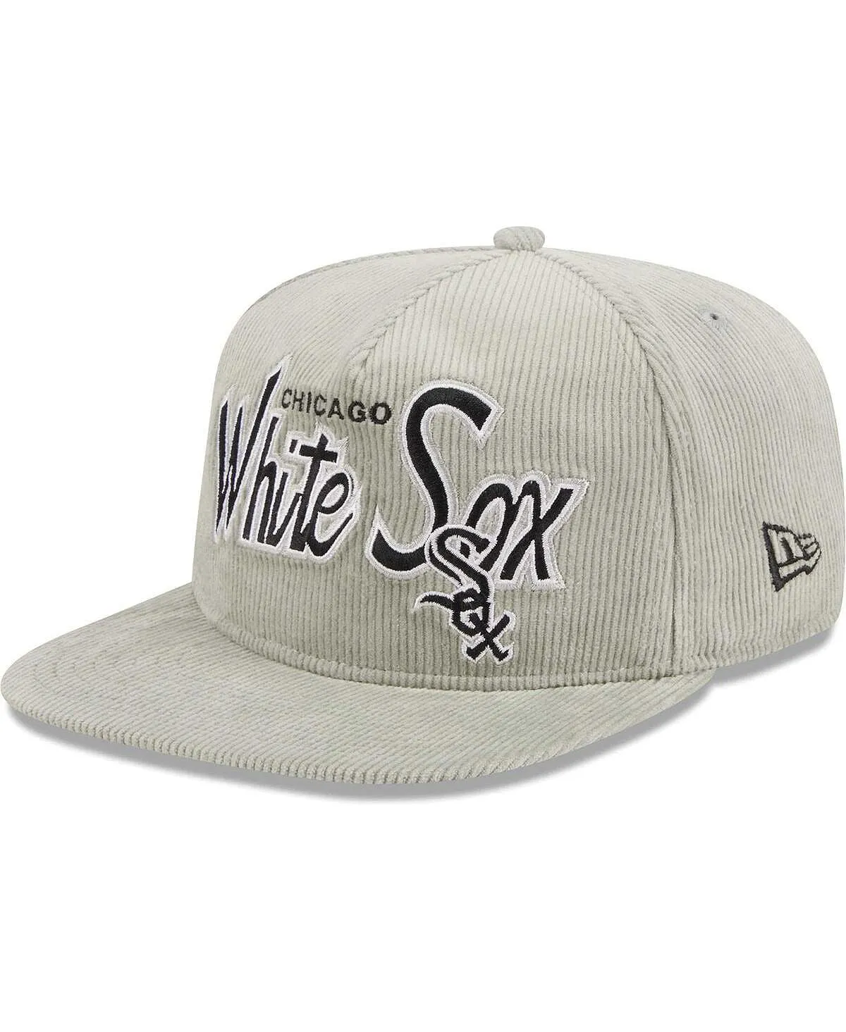 Chicago White Sox Men's Gray Corduroy Adjustable Golf Hat New Era