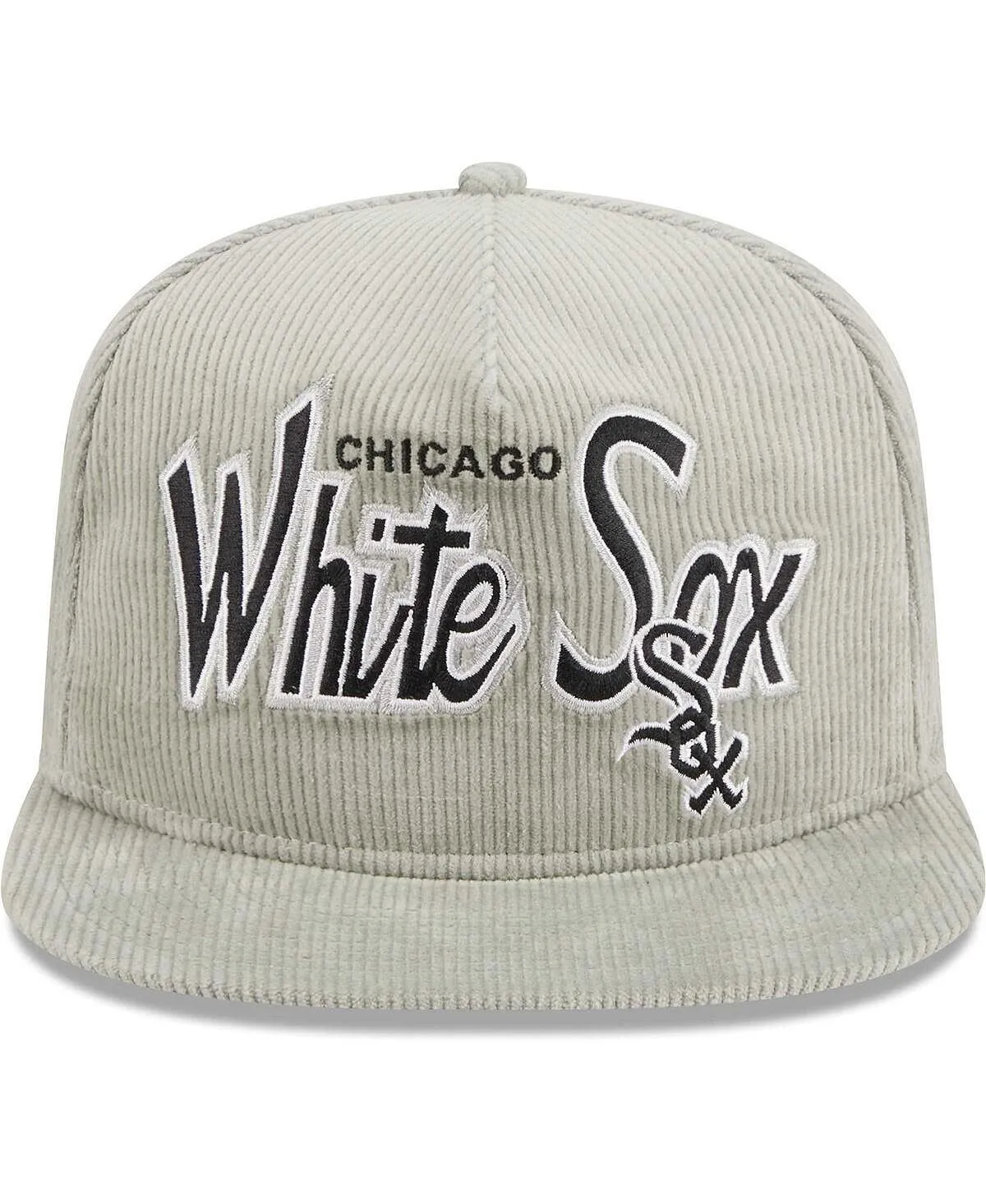 Chicago White Sox Men's Gray Corduroy Adjustable Golf Hat New Era