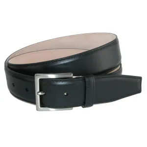 CrookhornDavis Men's Como Calfskin Dress Belt with Solid Brass Buckle