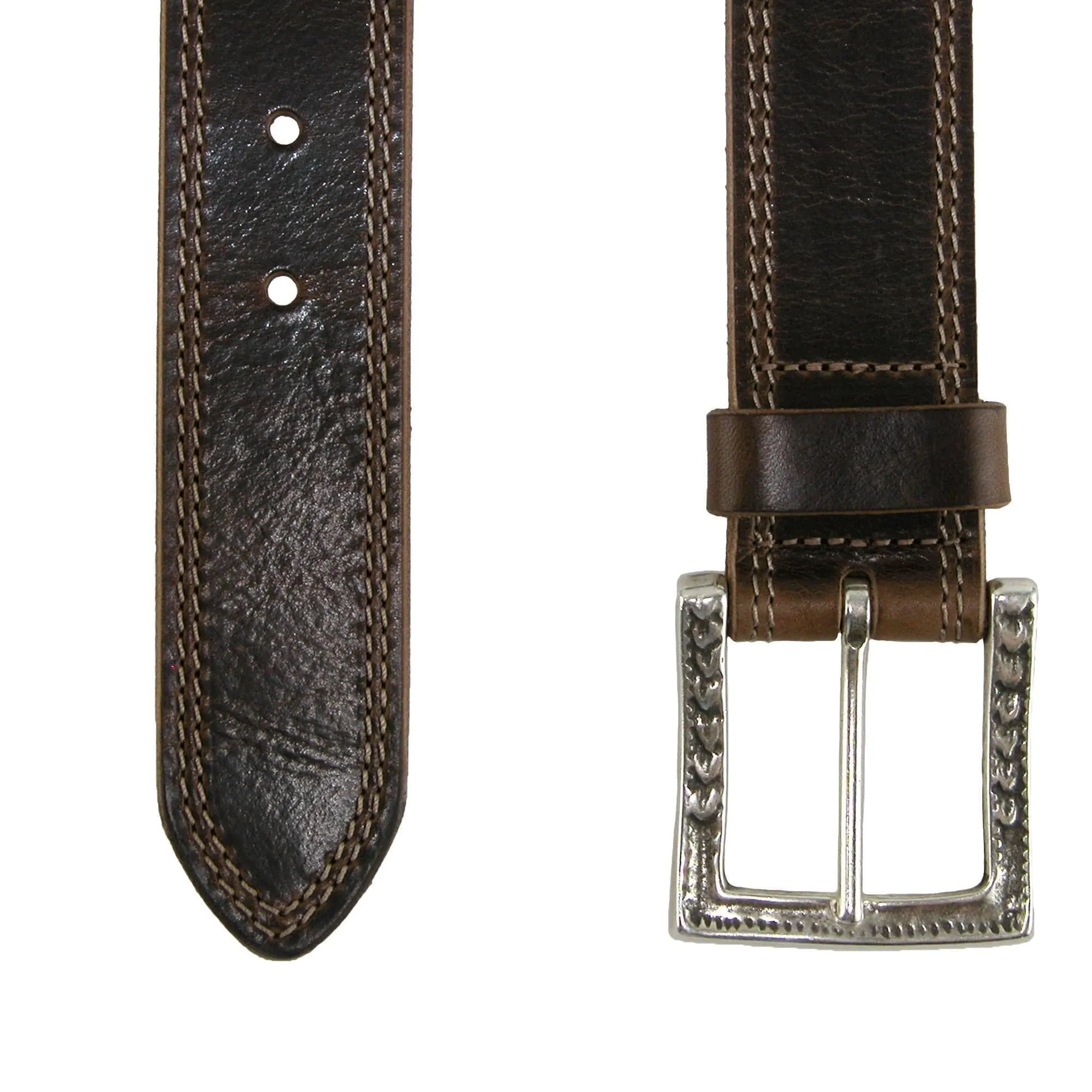 CrookhornDavis Men's Douglas SoHo Casual Pull Up Leather Jean Belt