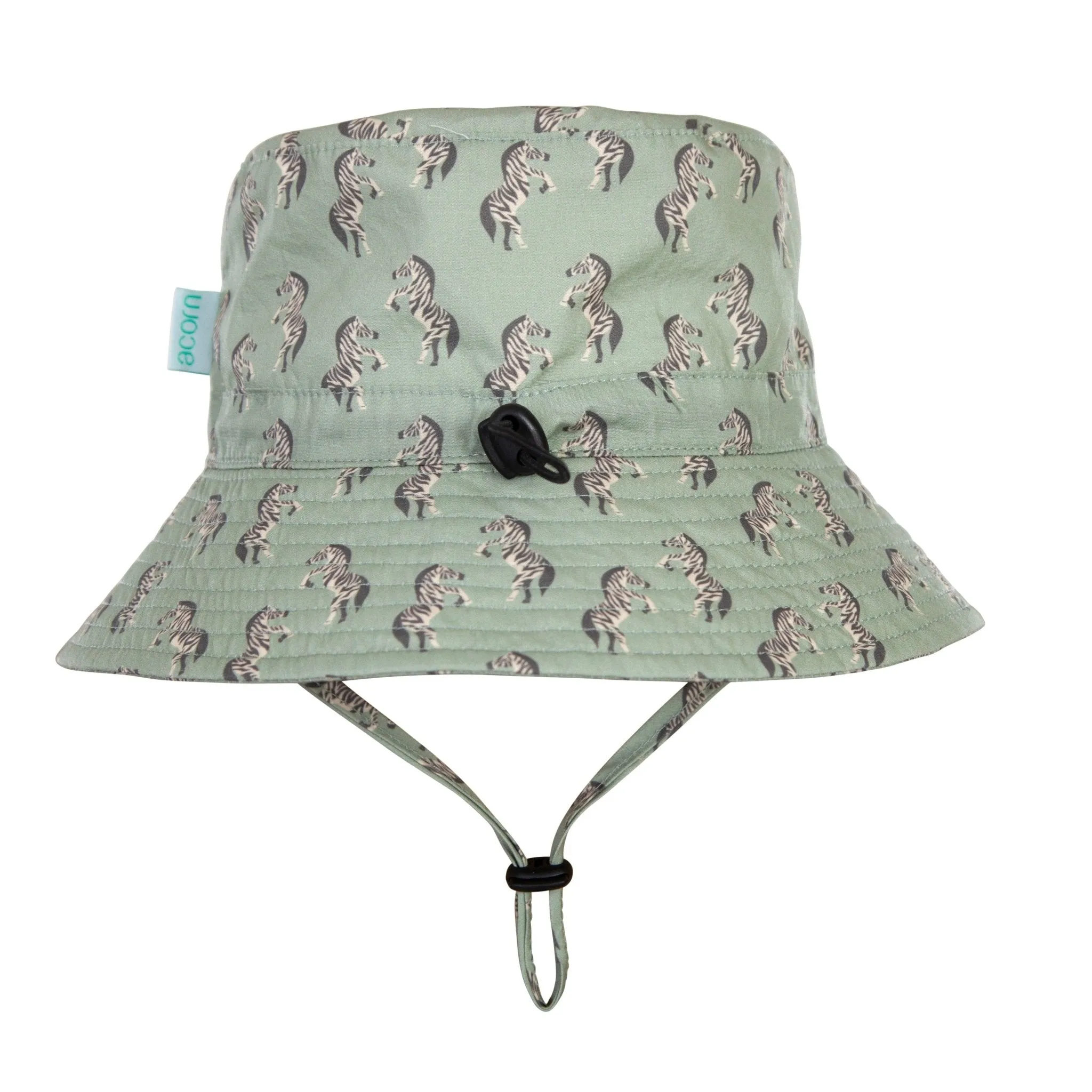 Dancing Zebra Wide Brim Bucket Hat