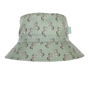 Dancing Zebra Wide Brim Bucket Hat