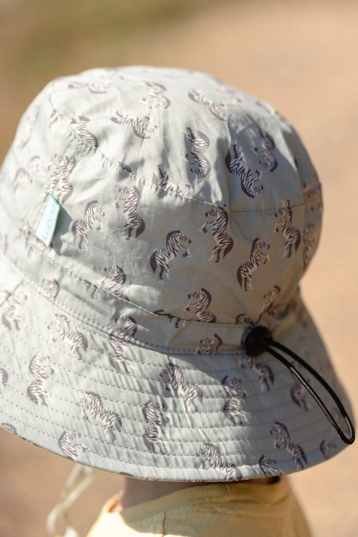 Dancing Zebra Wide Brim Bucket Hat