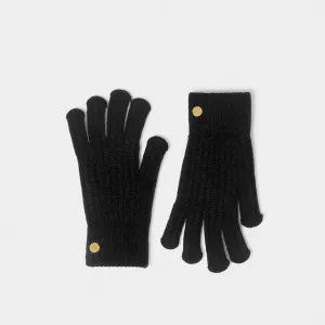 Katie Loxton 24cm Black Knitted Gloves