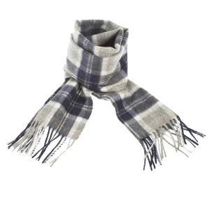 Lyle & Scott 100% Cashmere Scarf  Bannockbane Silver