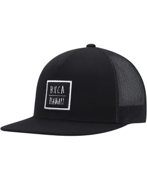 Men's Black Horton Teeth Trucker Snapback RVCA Cap