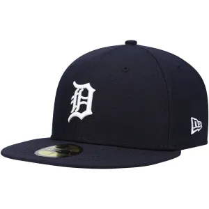 Men's New Era Navy Detroit Tigers Authentic Collection On-Field Home 59FIFTY Baseball Cap.