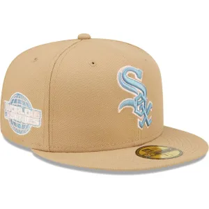 Men's New Era Tan Chicago White Sox 2005 World Series Cap Sky Blue Overall Cap 59FIFTY