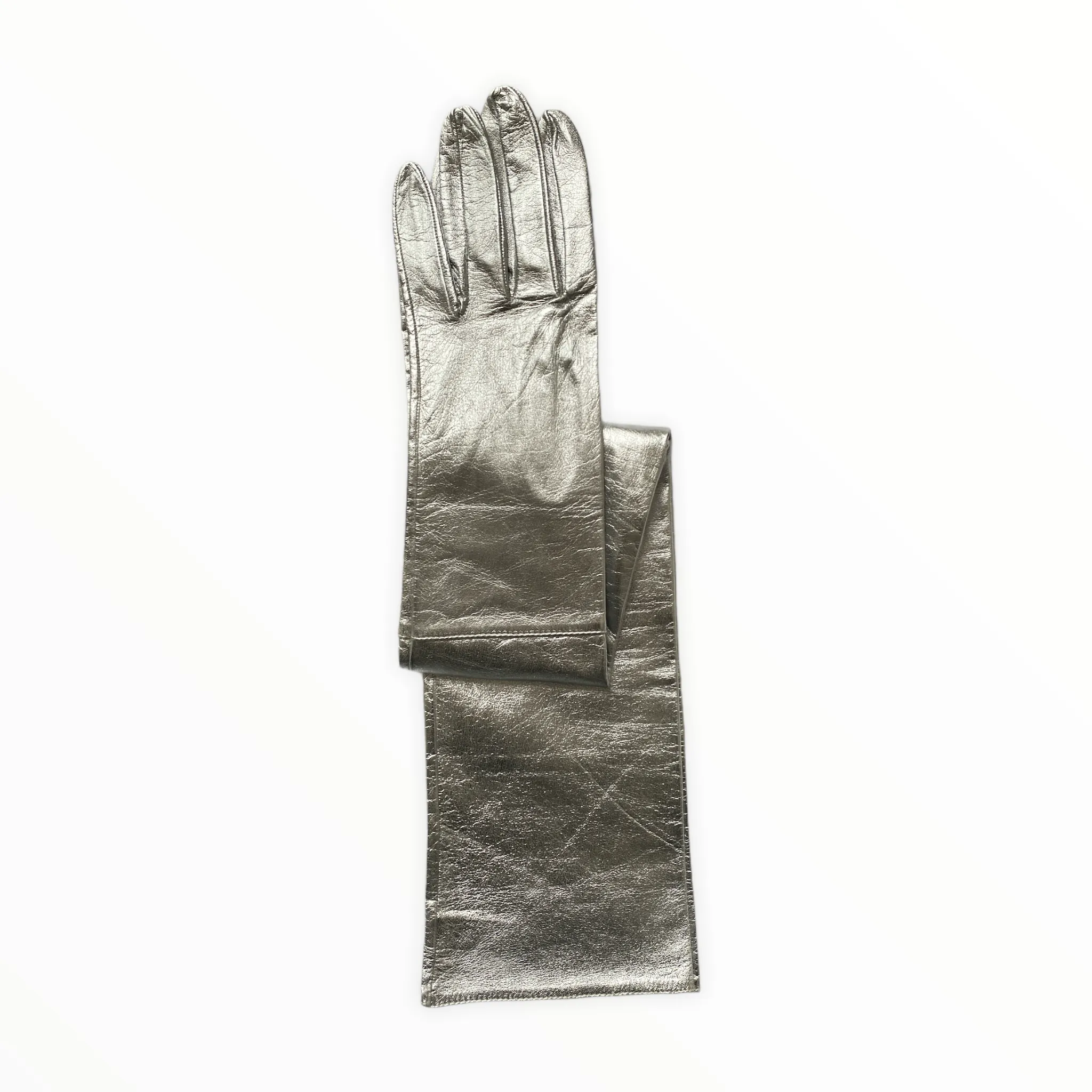 Montserrat Metallic 16bt - Women's Silk Lined Metallic Leather Gloves