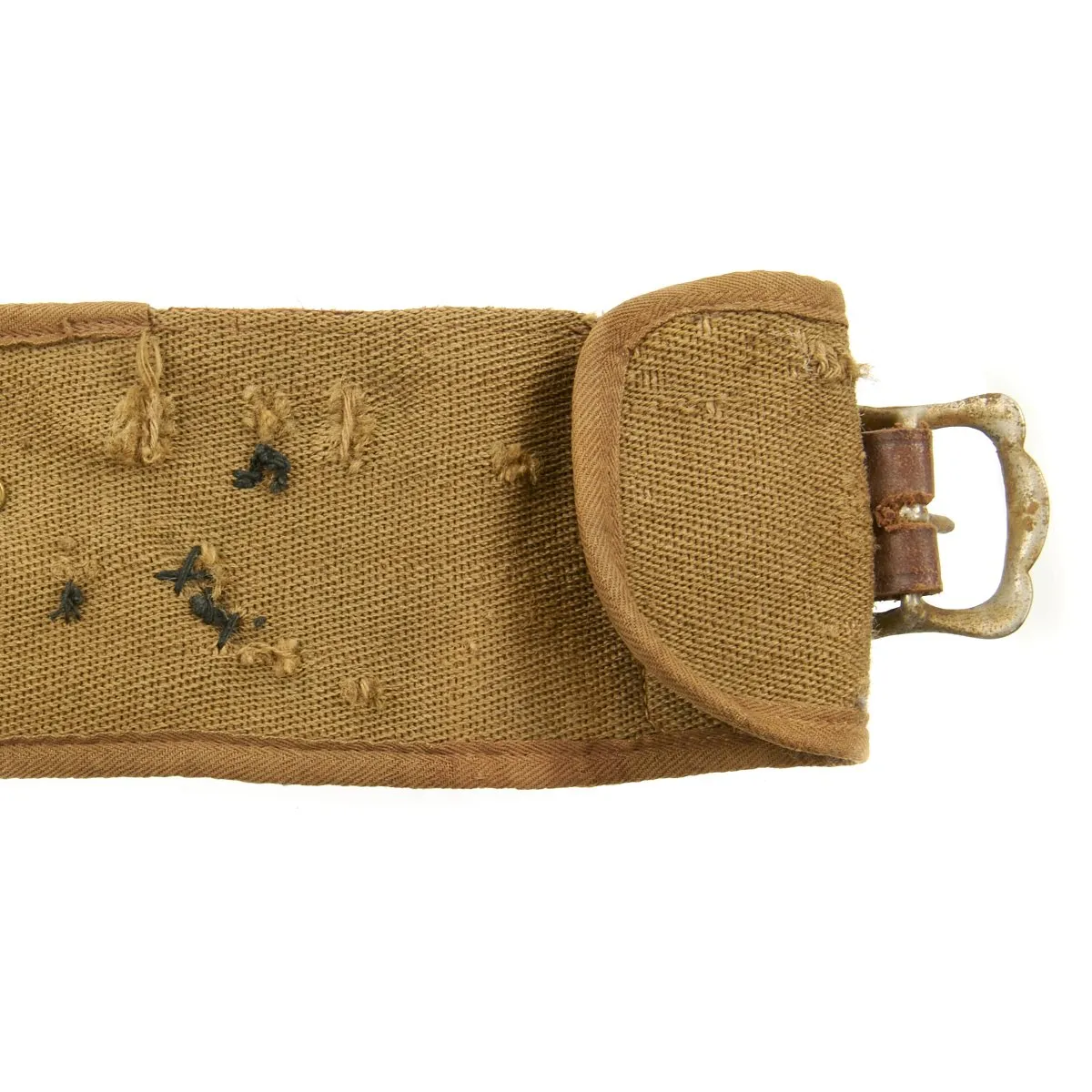 Original Canadian WWI Canvas and Leather Hate Belt