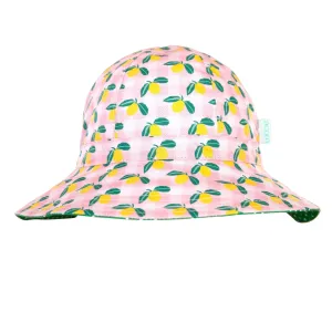 Ravello Gingham Wide Brim Sunhat