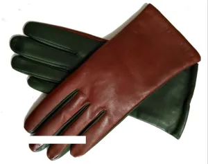 tom & eva 2 Tone Nappa Leather Gloves