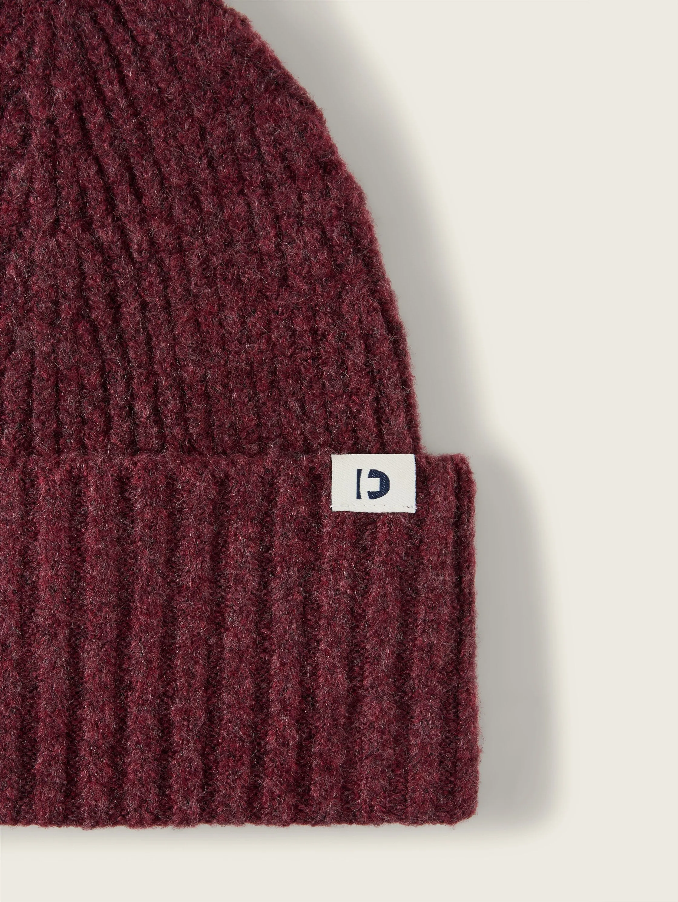 Tom Tailor Ribbed Beanies Red Hat