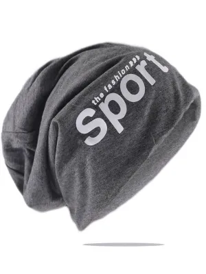 Unisex Letter Print Sports Thin Beanies / Casual Head Accessories - SF0788