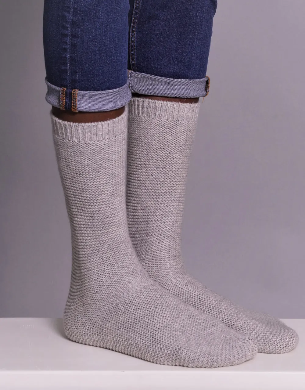 Yoga Socks in Silver